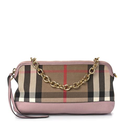 burberry clutch abingdon pale orchid|BURBERRY Derby House Check Abingdon Convertible Clutch .